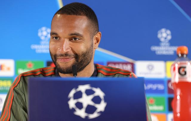 Bayern Munich's German defender #04 Jonathan Tah arrives for a press conference in Munich, southern Germany on May 5, 2026, the eve of their UEFA Champions League second-leg, semi-final football match against Paris Saint-Germain (PSG). (Photo by Alexandra BEIER / AFP)