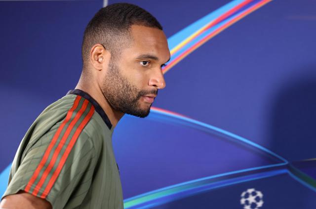 Bayern Munich's German defender #04 Jonathan Tah arrives for a press conference in Munich, southern Germany on May 5, 2026, the eve of their UEFA Champions League second-leg, semi-final football match against Paris Saint-Germain (PSG). (Photo by Alexandra BEIER / AFP)