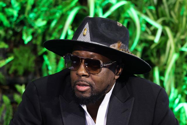 Haitian rapper and singer Wyclef Jean speaks during the 29th annual Milken Institute Global Conference at the Beverly Hilton in Beverly Hills, California on May 5, 2026. (Photo by Patrick T. Fallon / AFP)