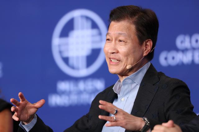 East West Bank CEO Dominic Ng speaks during the 29th annual Milken Institute Global Conference at the Beverly Hilton in Beverly Hills, California on May 5, 2026. (Photo by Patrick T. Fallon / AFP)