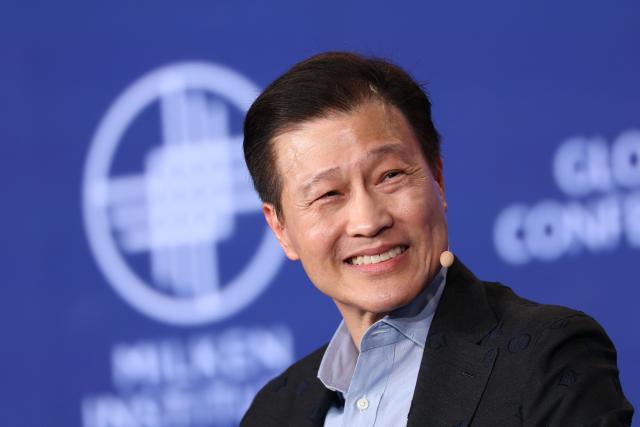 East West Bank CEO Dominic Ng speaks during the 29th annual Milken Institute Global Conference at the Beverly Hilton in Beverly Hills, California on May 5, 2026. (Photo by Patrick T. Fallon / AFP)