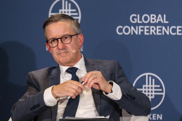 Author Jeff Selingo speaks during the 29th annual Milken Institute Global Conference at the Beverly Hilton in Beverly Hills, California on May 5, 2026. (Photo by Patrick T. Fallon / AFP)