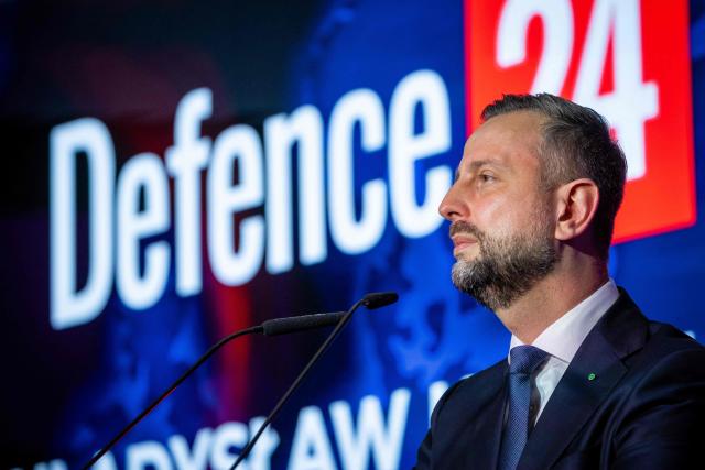 Poland's Deputy Prime Minister and Defence Minister Wladyslaw Kosiniak-Kamysz speaks during an opening session of the "Defence24 Days" – a conference on defence and security attended by various leaders and experts from the region, in Warsaw, Poland, on May 6, 2026. (Photo by Wojtek RADWANSKI / AFP)
