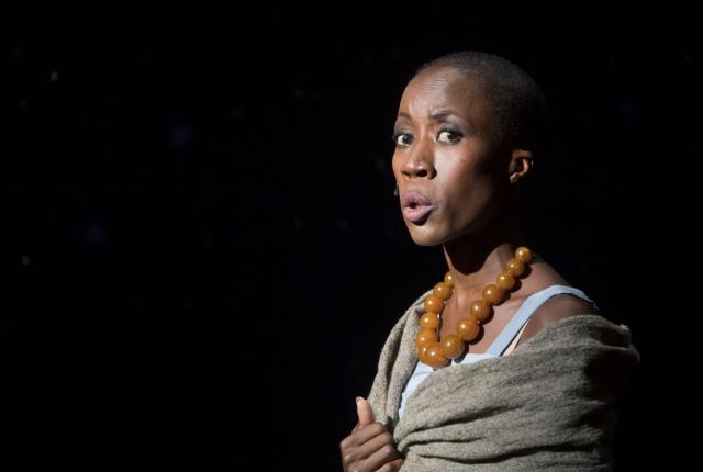 (FILES) Malian singer Rokia Traore performs in Henry Purcell's opera "Dido and Aeneas (Didon et Enee)" directed by Vincent Huguet and conducted by Vaclav Luks during the International Festival of Lyric Art in the French southeastern city of Aix-en-Provence on July 3, 2018. On May 6, 2026, the Brussels Criminal Court handed down a two-year suspended prison sentence to the Malian singer Rokia Traorй in a dispute with the father of her daughter, born in 2015, over the child’s custody. (Photo by BERTRAND LANGLOIS / AFP)