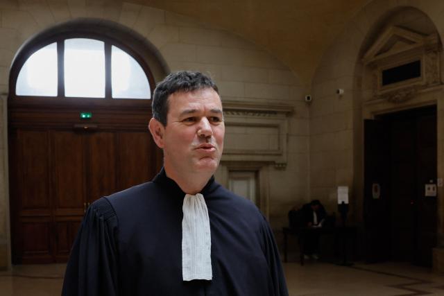French lawyer Philippe Meilhac, who represents Agathe Habyarimana, arrives at the Paris courthouse before the ruling on the Rwandan Tutsi genocide case against his client, widow of Rwandan president Juvenal Habyarimana whose assassination sparked the 1994 genocide, on May 6, 2026. France's judiciary on May 6, 2026 ordered the resumption of an investigation into accusations the widow of Rwanda's former president Juvenal Habyarimana was involved in the 1994 genocide. (Photo by Xavier GALIANA / AFP)