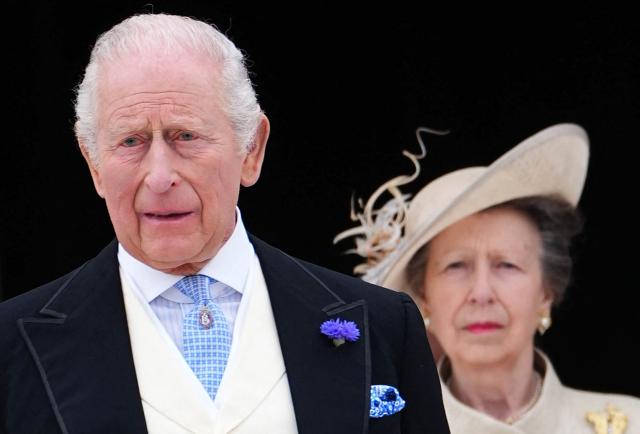 Britain's King Charles III and his sister Britain's Princess Anne, Princess Royal attend a Royal Garden Party at Buckingham Palace, in London, on May 6, 2026. (Photo by Aaron Chown / POOL / AFP)