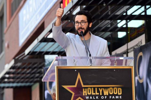 US singer-songwriter Josh Groban flashes a thumbs up during his star unveiling ceremony at the Walk of Fame in Hollywood, California, on May 6, 2026. (Photo by Frederic J. Brown / AFP)