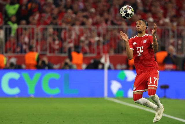 Bayern Munich's French midfielder #17 Michael Olise controls the ball during the UEFA Champions League second-leg, semi-final football match between FC Bayern Munich and Paris Saint-Germain (PSG) in Munich, southern Germany on May 6, 2026. (Photo by Odd ANDERSEN / AFP)