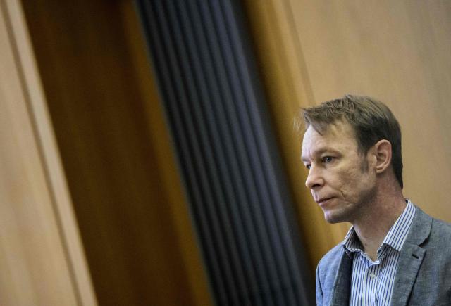 (FILES) Christian B, a German man suspected of abducting the missing British toddler Madeleine McCann, arrives at court for a session of his trial on five unrelated sex crimes, on April 3, 2024 in Braunschweig, northern Germany. Christian Brueckner, seen as the top suspect in the 2007 disappearance of British toddler Madeleine McCann in Portugal, was arrested after being involved in a brawl with another man, police told AFP on May 8, 2026. Police in the northern city of Kiel confirmed to AFP they had launched "criminal proceedings on suspicion of mutual bodily injury" against Christian Brueckner and another unidentified person after the apparent altercation. They declined to provide any additional information. The Bild tabloid reported that the brawl occurred on April 20 after Brueckner allegedly climbed over a fence onto private property near where he lives in Kiel. (Photo by Julian Stratenschulte / POOL / AFP)