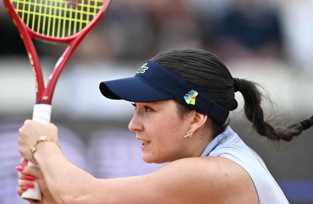 Germany's Eva Lys plays against Japan's Naomi Osaka during their women's singles match of the WTA Rome Open tennis tournament at the Foro Italico in Rome on May 8, 2026. (Photo by Tiziana FABI / AFP)