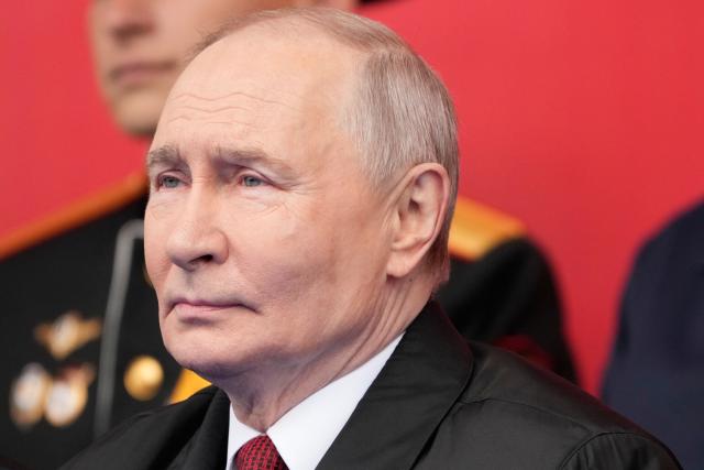 Russian President Vladimir Putin attends the Victory Day military parade at Red Square in central Moscow on May 9, 2026. Russia celebrates the 81st anniversary of the Soviet Union's victory over Nazi Germany in World War Two (WWII). (Photo by Pavel Bednyakov / POOL / AFP)
