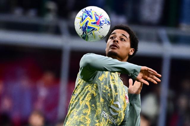 xxxxxxxxx during the Italian Serie A football match between AC Milan and Atalanta at San Siro Stadium in Milan on May 10, 2026. (Photo by Piero CRUCIATTI / AFP)