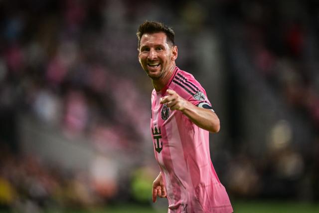 (FILES) Inter Miami's Argentine forward #10 Lionel Messi celebrates a goal during a Major League Soccer (MLS) regular season football match between Inter Miami CF and Orlando City SC at NU Stadium in Miami, on May 2, 2026. Argentine football player Lionel Messi remains the highest-paid player in MLS, according to an updated salary list released on May 12, 2026, which revealed the salaries of new arrivals such as James Rodriguez, German Berterame, and Timo Werner. (Photo by Giorgio Viera / AFP)