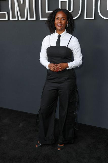 US actress Khalilah Joi attends the screening of Netflix's "Nemesis" at the Cinepolis Luxury Cinemas Inglewood in Inglewood, California on May 12, 2026. (Photo by Patrick T. Fallon / AFP)