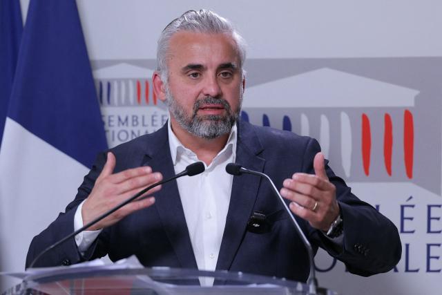 Ecologiste et Social's MP Alexis Corbiere, rapporteur of a museum security inquiry commission (Commission d'enquete parlementaire sur les musees) addresses the media during a press conference following the publication of the report of inquiry into the protection of national heritage and the security of museums by the Committee on Cultural Affairs and Education, at The National Assembly, France's lower house of parliament in Paris on May 13, 2026. (Photo by Thomas SAMSON / AFP)