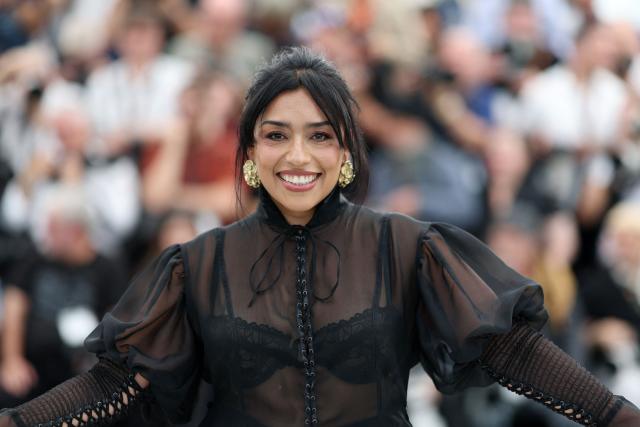 Mexican actress Adriana Paz poses during a photocall of the film "Ceniza en la Boca" at the 79th edition of the Cannes Film Festival in Cannes, southern France on May 13, 2026. (Photo by Sameer AL-DOUMY / AFP)