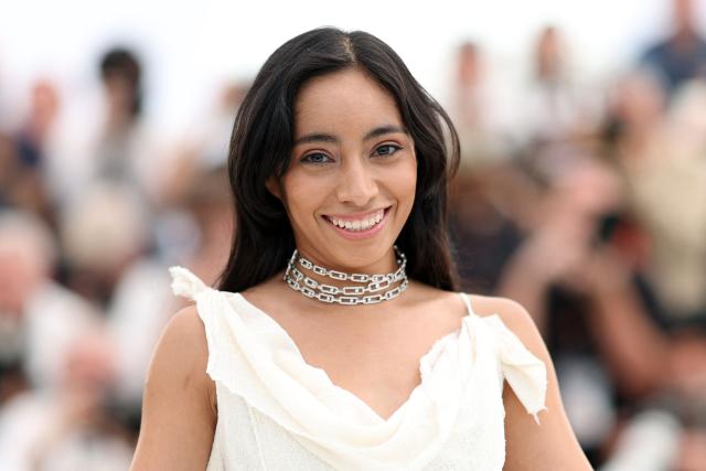Mexican actress Anna Diaz poses during a photocall of the film "Ceniza en la Boca" at the 79th edition of the Cannes Film Festival in Cannes, southern France on May 13, 2026. (Photo by Sameer AL-DOUMY / AFP)