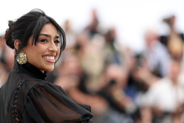 Mexican actress Adriana Paz poses during a photocall of the film "Ceniza en la Boca" at the 79th edition of the Cannes Film Festival in Cannes, southern France on May 13, 2026. (Photo by Sameer AL-DOUMY / AFP)