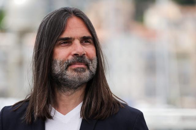 Lebanese composer Khaled Mouzanar poses during a photocall of the "Un Certain Regard" jury at the 79th edition of the Cannes Film Festival in Cannes, southern France on May 13, 2026. (Photo by Thibaud MORITZ / AFP)