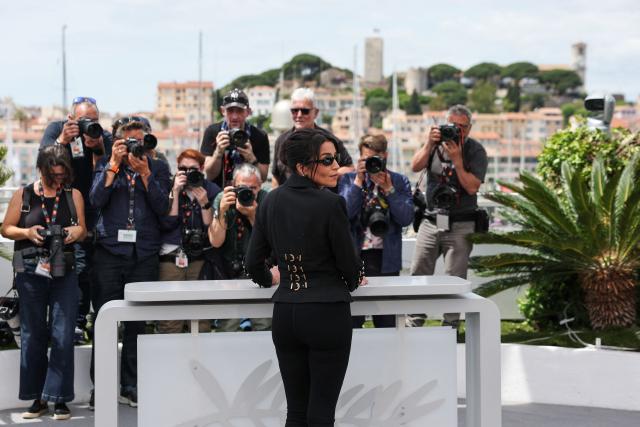 French actress Leila Bekhti poses during a photocall of the "Un Certain Regard" jury at the 79th edition of the Cannes Film Festival in Cannes, southern France on May 13, 2026. (Photo by Thibaud MORITZ / AFP)