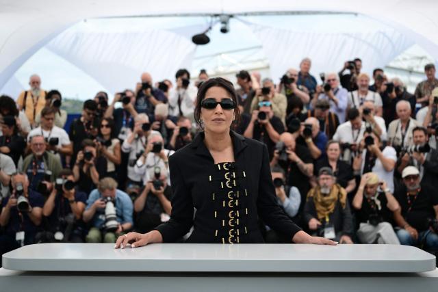 French actress Leila Bekhti poses during a photocall of the "Un Certain Regard" jury at the 79th edition of the Cannes Film Festival in Cannes, southern France on May 13, 2026. (Photo by Olivier CHASSIGNOLE / AFP)