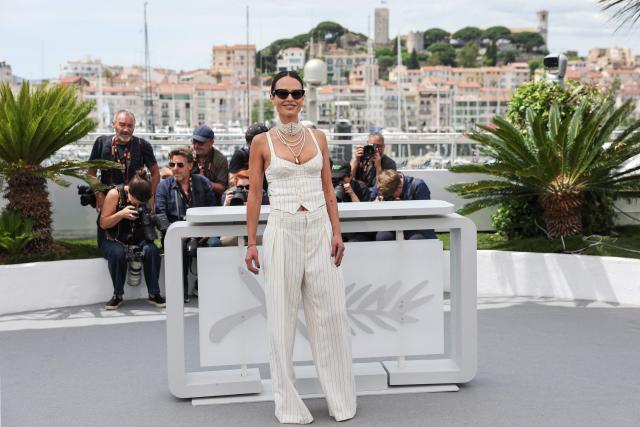 US actress Jordana Brewster poses during a photocall of the film "The Fast and the Furious" at the 79th edition of the Cannes Film Festival in Cannes, southern France on May 13, 2026. (Photo by Thibaud MORITZ / AFP)