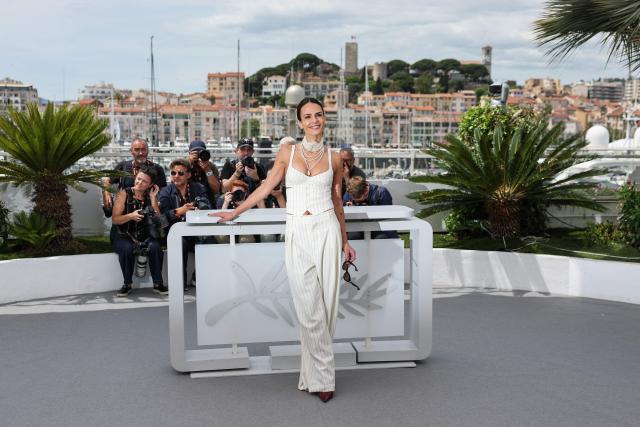 US actress Jordana Brewster poses during a photocall of the film "The Fast and the Furious" at the 79th edition of the Cannes Film Festival in Cannes, southern France on May 13, 2026. (Photo by Thibaud MORITZ / AFP)
