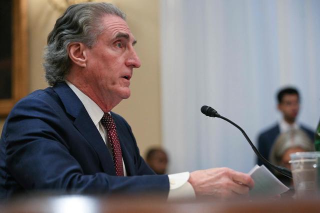 US Interior Secretary Doug Burgum testifies during a House Committee on Natural Resources hearing to examine the 2027 budget for the Department of the Interior on Capitol Hill in Washington, DC, on May 13, 2026. (Photo by Jim WATSON / AFP)