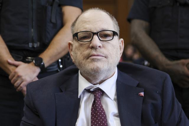 Former Hollywood film producer Harvey Weinstein appears in Manhattan Supreme Court during his retrial in New York City on May 13, 2026. The retrial of Weinstein on a rape charge on which a jury was previously deadlocked began on April 14, although he will remain imprisoned for other offenses regardless of the verdict. Weinstein is accused of the third-degree rape of Jessica Mann, who starred in the 2015 romantic comedy "This Isn't Funny." (Photo by SARAH YENESEL / POOL / AFP)
