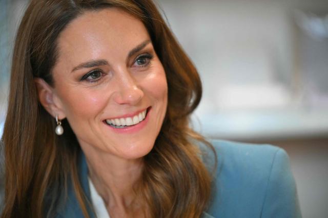 Britain's Catherine, Princess of Wales, visits the Scuola Comunale d'infanzia Anna Frank, a municipal pre-school for 3 – 6-year-olds, part of a two-day trip, in Reggio Emilia, Italy, on May 13, 2026. The school places particular value on learning through creativity and relationships, reflecting the core principles of the Reggio Emilia Approach. (Photo by Marco BERTORELLO / POOL / AFP)