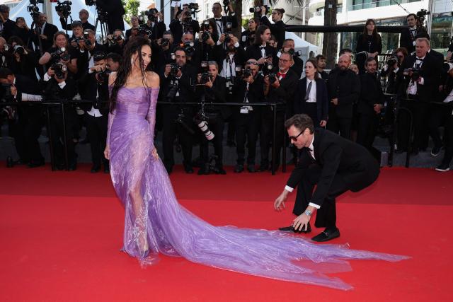 Member of the jury US actress and producer Demi Moore arrives for the screening of the film "La Vie d'une femme" (A Woman's Life) at the 79th edition of the Cannes Film Festival in Cannes, southern France on May 13, 2026. (Photo by Valery HACHE / AFP)