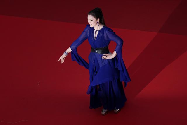 Chinese actress Gong Li arrives for the screening of the film "La Vie d'une femme" (A Woman's Life) at the 79th edition of the Cannes Film Festival in Cannes, southern France on May 13, 2026. (Photo by Sameer AL-DOUMY / AFP)