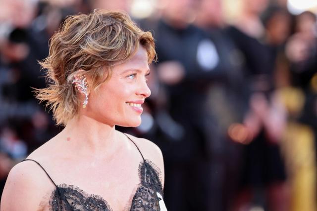 French actress Melanie Thierry arrives for the screening of the film "La Vie d'une femme" (A Woman's Life) at the 79th edition of the Cannes Film Festival in Cannes, southern France on May 13, 2026. (Photo by Thibaud MORITZ / AFP)