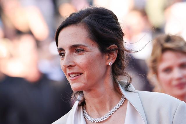 French director Charline Bourgeois-Tacquet arrives for the screening of the film "La Vie d'une femme" (A Woman's Life) at the 79th edition of the Cannes Film Festival in Cannes, southern France on May 13, 2026. (Photo by Thibaud MORITZ / AFP)
