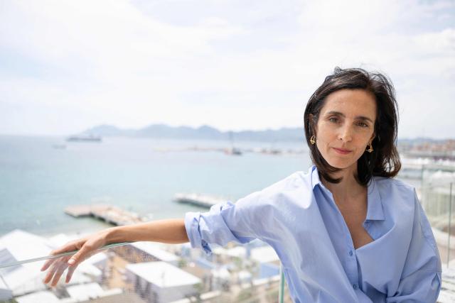 French director Charline Bourgeois-Tacquet poses for a portrait on the 'Terrasse by Albane' located on the roof of The JW Marriott Cannes hotel on the sidelines of the 79th edition of the Cannes Film Festival in Cannes, southern France, on May 13, 2026. (Photo by Anna KURTH / AFP)