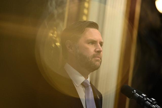 US Vice President JD Vance speaks during a press conference on anti-fraud initiatives at the Eisenhower Executive Office building on the White House campus in Washington, DC, on May 13, 2026. (Photo by Kent NISHIMURA / AFP)