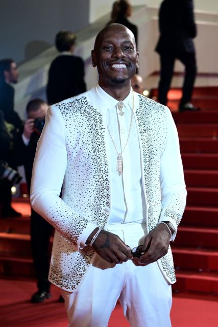 US actor Tyrese Gibson arrives for the screening of the film "The Fast and the Furious" at the 79th edition of the Cannes Film Festival in Cannes, southern France on May 13, 2026. (Photo by Olivier CHASSIGNOLE / AFP)