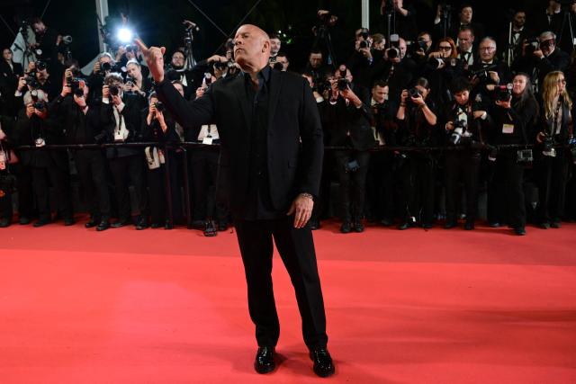 US actor Vin Diesel arrives for the screening of the film "The Fast and the Furious" at the 79th edition of the Cannes Film Festival in Cannes, southern France on May 13, 2026. (Photo by Olivier CHASSIGNOLE / AFP)