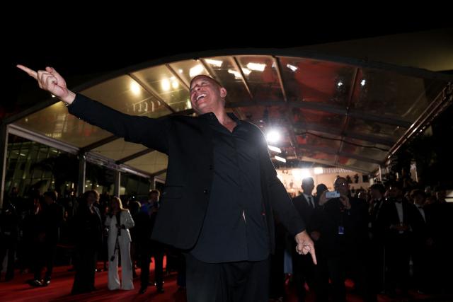 US actor Vin Diesel reacts as he arrives for the screening of the film "The Fast and the Furious" at the 79th edition of the Cannes Film Festival in Cannes, southern France on May 13, 2026. (Photo by Sameer AL-DOUMY / AFP)