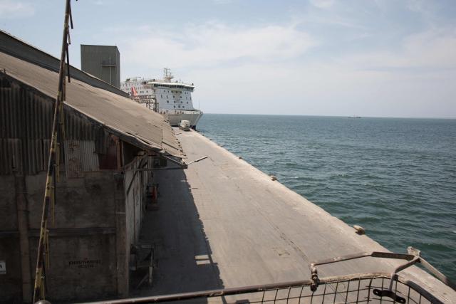 A general view of the Freetown Terminal in Freetown, on March 27, 2026. In many regions of West Africa, tapentadol is still sold as tramadol, with even authorities using tramadol as a generic umbrella code for all pharmaceutical opioids. Tapentadol pills and capsules, a powerful synthetic opioid that Indian pharmaceutical companies have been exporting to the region in strengths not approved in India, not registered in the destination countries, and not authorised by any recognised international regulatory body. (Photo by Saidu BAH / AFP)