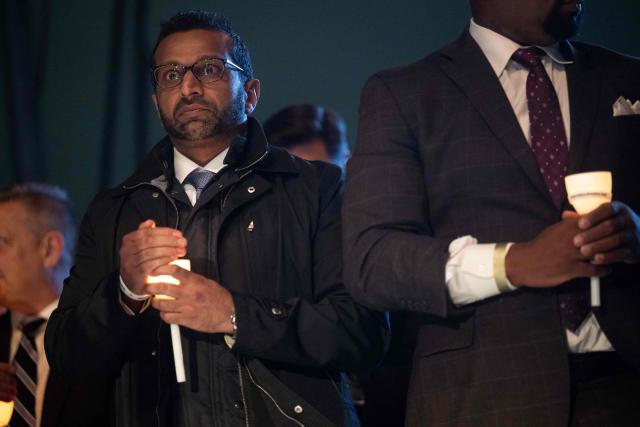 FBI Director Kash Patel attends the 38th National Law Enforcement Officers Memorial Fund candlelight vigil commemorating fallen officers at the National Mall in Washington, DC, on May 13, 2026. (Photo by SAUL LOEB / AFP)