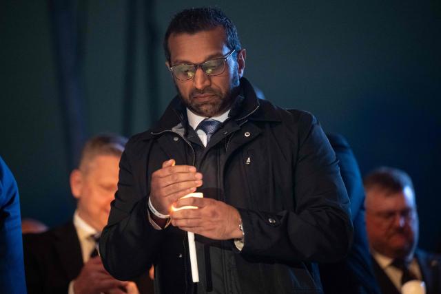 FBI Director Kash Patel attends the 38th National Law Enforcement Officers Memorial Fund candlelight vigil commemorating fallen officers at the National Mall in Washington, DC, on May 13, 2026. (Photo by SAUL LOEB / AFP)