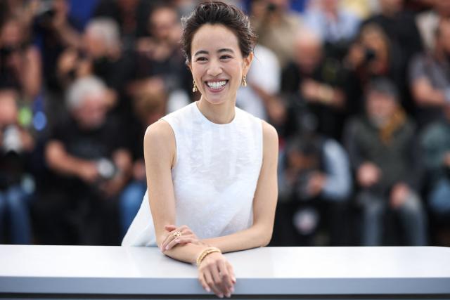 Japanese actress Shizuka Ishibashi poses during a photocall of the film "Nagi Notes" at the 79th edition of the Cannes Film Festival in Cannes, southern France on May 14, 2026. (Photo by Valery HACHE / AFP)