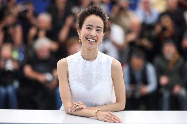 Japanese actress Shizuka Ishibashi poses during a photocall of the film "Nagi Notes" at the 79th edition of the Cannes Film Festival in Cannes, southern France on May 14, 2026. (Photo by Valery HACHE / AFP)