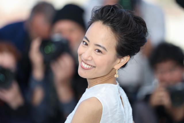 Japanese actress Shizuka Ishibashi poses during a photocall of the film "Nagi Notes" at the 79th edition of the Cannes Film Festival in Cannes, southern France on May 14, 2026. (Photo by Sameer AL-DOUMY / AFP)