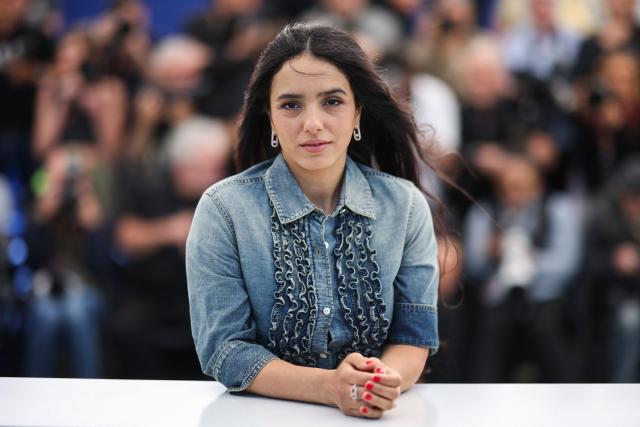 French actress Hafsia Herzi poses during a photocall of the film "Quelques mots d'amour" (Words of Love) at the 79th edition of the Cannes Film Festival in Cannes, southern France on May 14, 2026. (Photo by Valery HACHE / AFP)