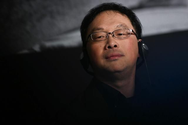 Japanese director, screenwriter, editor, and producer Koji Fukada attends a press conference for the film "Nagi Notes" at the 79th edition of the Cannes Film Festival in Cannes, southern France on May 14, 2026. (Photo by Blanca CRUZ / AFP)
