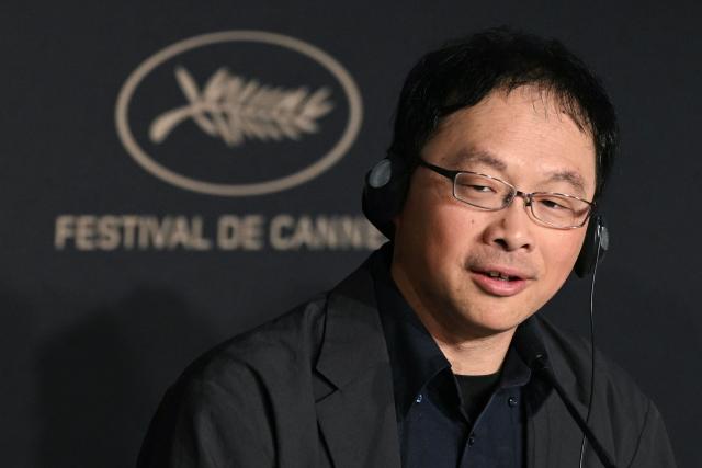 Japanese director, screenwriter, editor, and producer Koji Fukada attends a press conference for the film "Nagi Notes" at the 79th edition of the Cannes Film Festival in Cannes, southern France on May 14, 2026. (Photo by Blanca CRUZ / AFP)