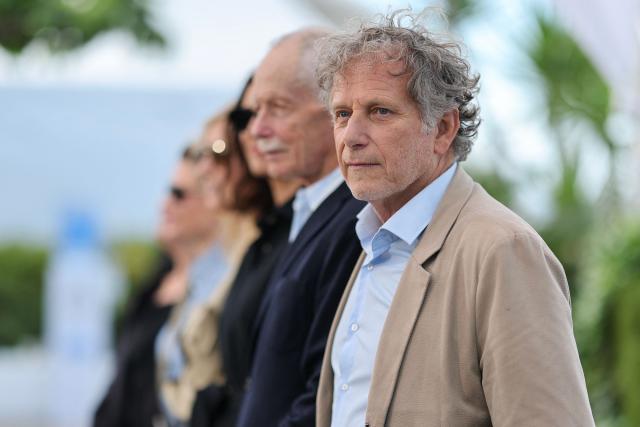 French actor Charles Berling poses during a photocall of the film "La Vie d'une femme" (A Woman's Life) at the 79th edition of the Cannes Film Festival in Cannes, southern France on May 14, 2026. (Photo by Thibaud MORITZ / AFP)