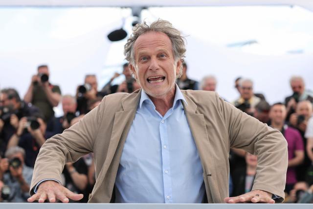 French actor Charles Berling poses during a photocall of the film "La Vie d'une femme" (A Woman's Life) at the 79th edition of the Cannes Film Festival in Cannes, southern France on May 14, 2026. (Photo by Thibaud MORITZ / AFP)